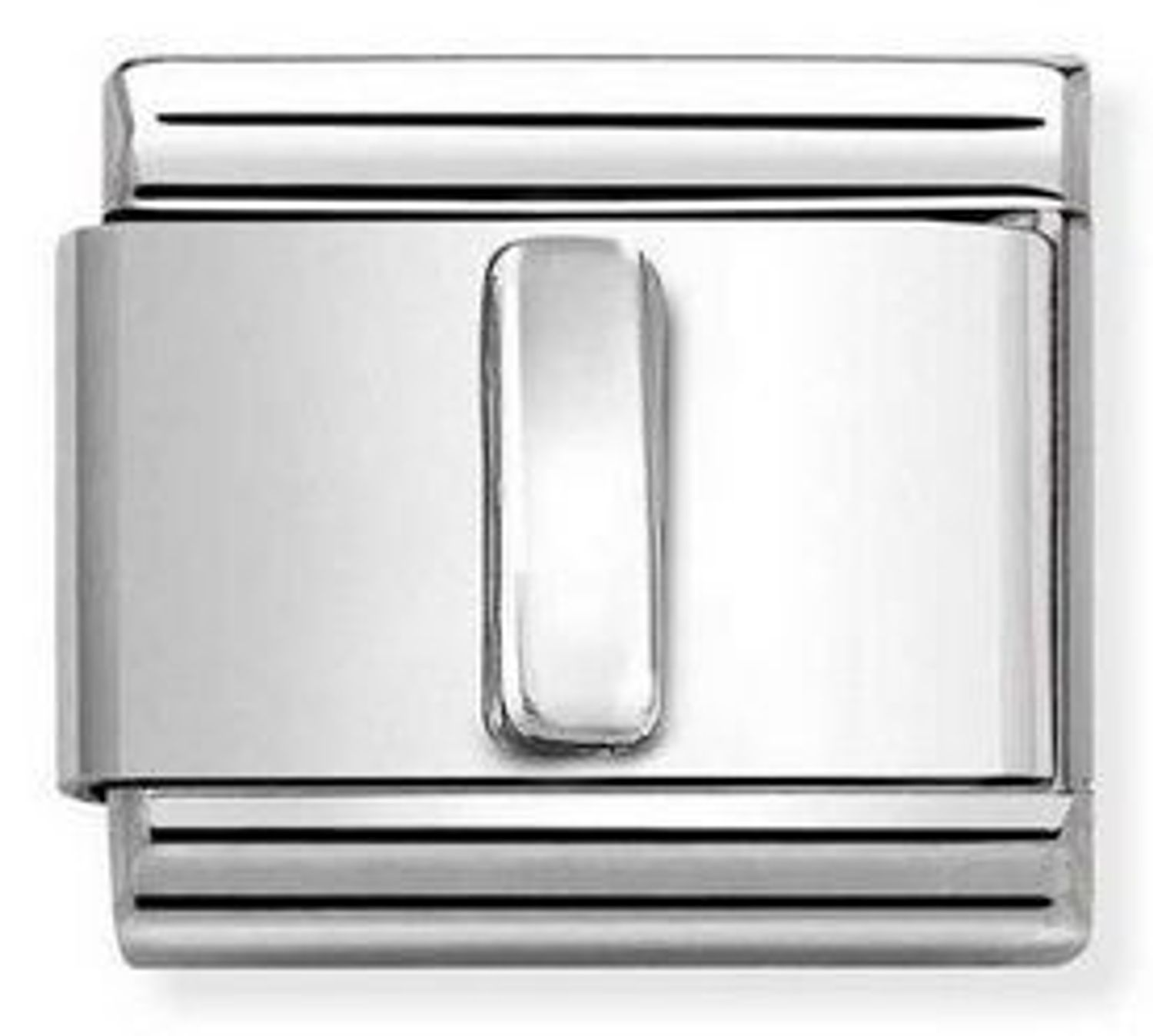 Nomination - Link Srebro 'Literka I' 330113 09. Ponadczasowa biżuteria, pozwalająca każdej kobiecie skomponować bransoletkę wedle własnych upodobań, a następnie modyfikować ją poprzez dodawanie i zmienianie kolejnych elementów. Charms N.jpg